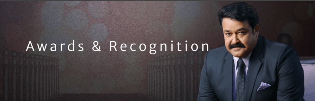 Mohanlal award & recognition list
