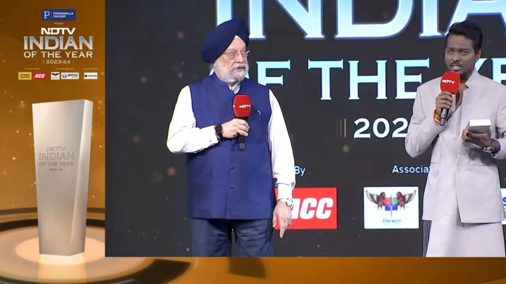 NDTV Indian of the Year Award