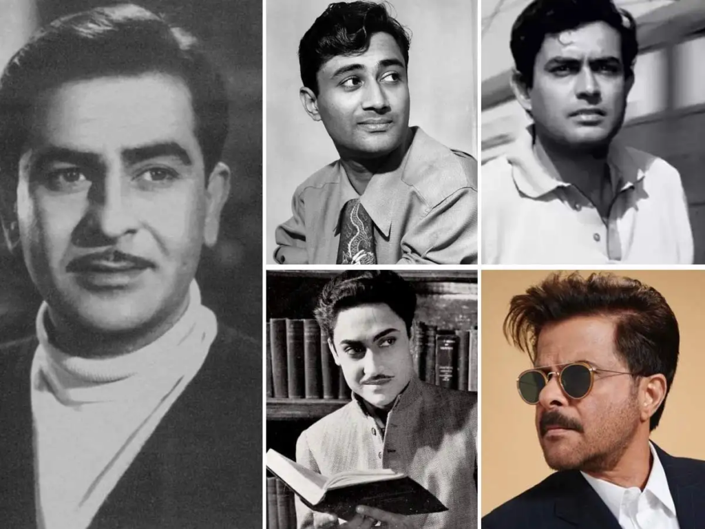 Raj Kapoor, Dev Anand, Ashok Kumar, Sanjeev Kumar and Anil Kapoor - 2 Times