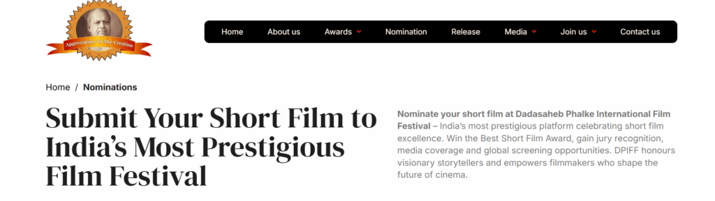 DPIFF 2026 Short Film Submission FOrm